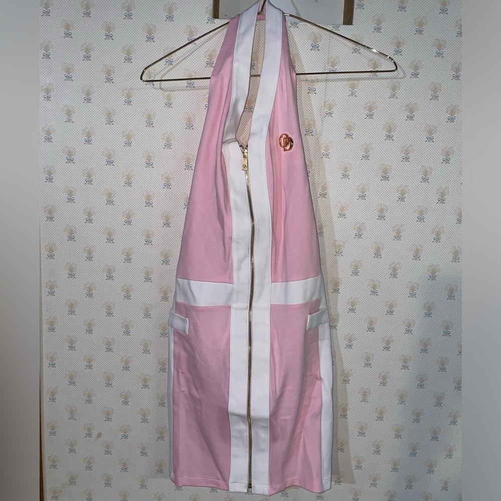O Dolls Collection Halterneck Mini Panelled Dress in Pink - Picture 3 of 13
